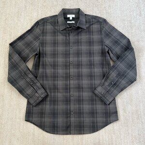 Calvin Klein Infinite Cool Non Iron Cotton Long Sleeve Button Up Shirt M